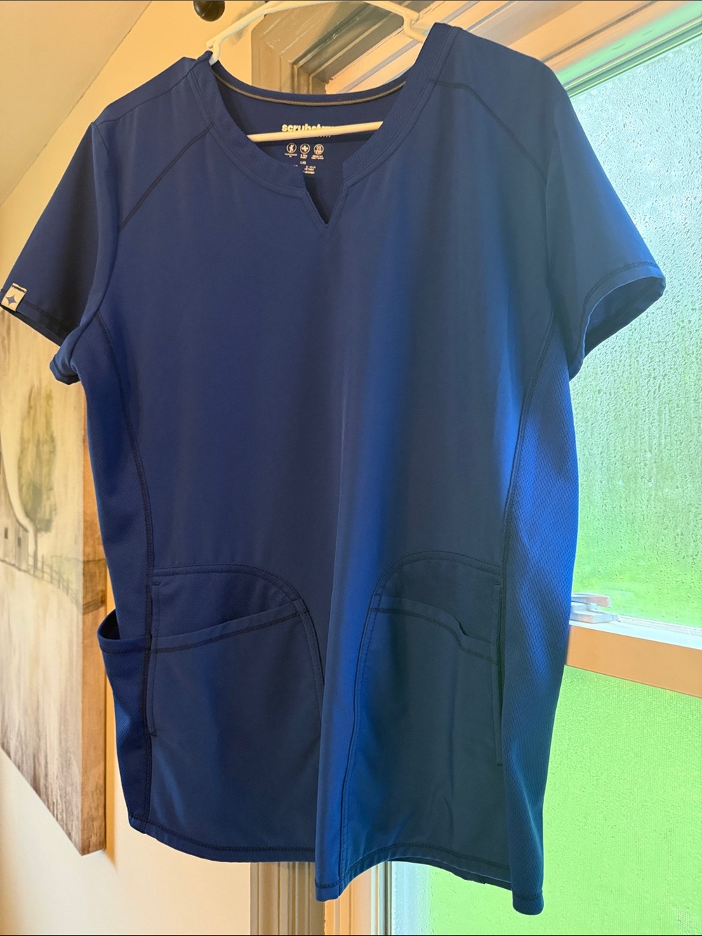 Scrubstar Women's Royal Blue V-Notch Scrub Top